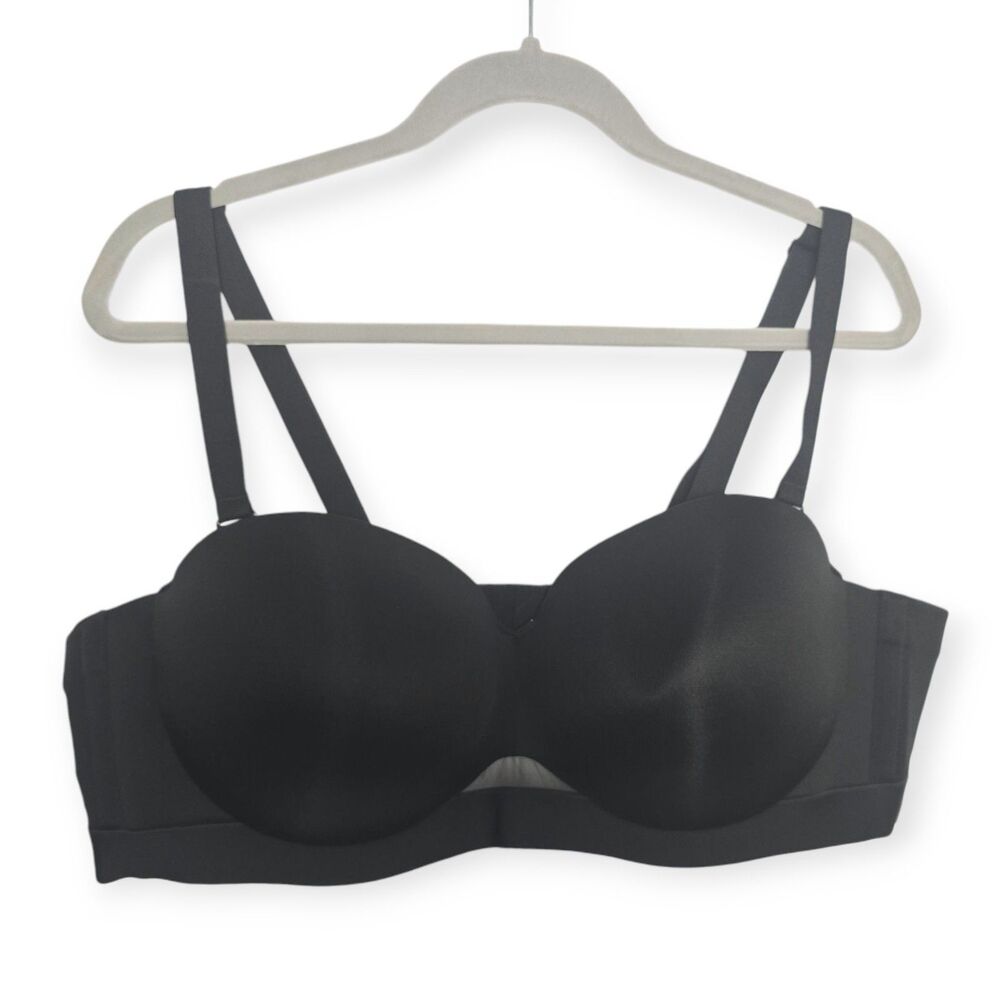 NWOT Lane Bryant Cacique 48B Comfort Bliss Multi-Way Underwire Black Bra